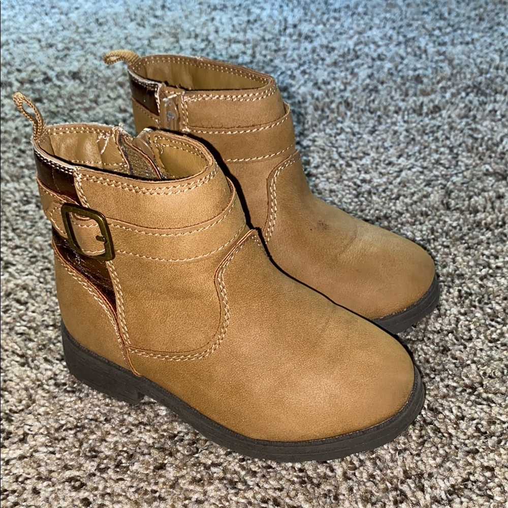 Carter's Tan Kids Boots with Buckle